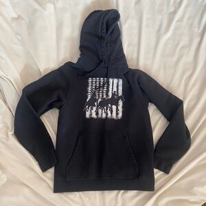 Team Roping Hoodie Size small Black